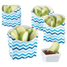 Snack Containers Paper Minis Blue